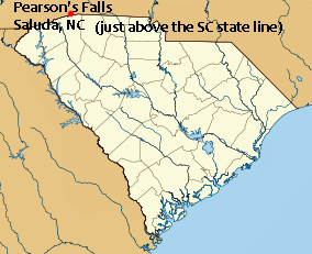 location of Pearson's falls